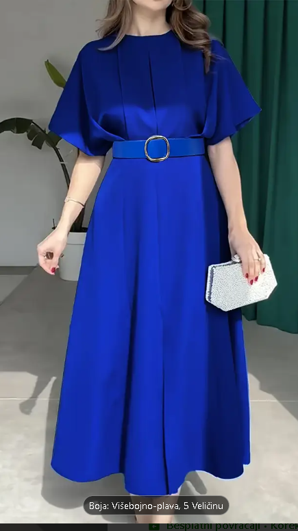 Ženska Elegantna Haljina za Kancelariju i Zabave - A-Kroj